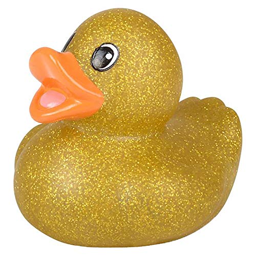 The Dreidel Company 20-Pack Glitter Rubber Ducks - 2 Inch Vinyl Duckies for Bath, Party Favors, Pool Toys