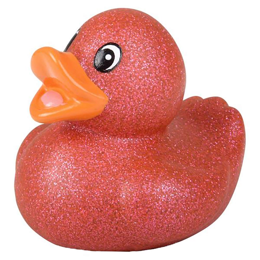 The Dreidel Company 20-Pack Glitter Rubber Ducks - 2 Inch Vinyl Duckies for Bath, Party Favors, Pool Toys