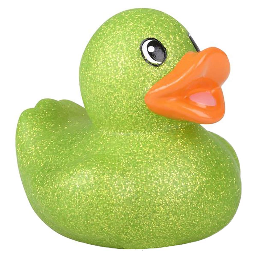The Dreidel Company 20-Pack Glitter Rubber Ducks - 2 Inch Vinyl Duckies for Bath, Party Favors, Pool Toys