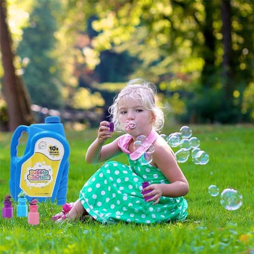 The Dreidel Company 32 oz Concentrated Bubble Solution – Non-Toxic Refill Makes 2.5 Gallons for Machines, Wands, Guns