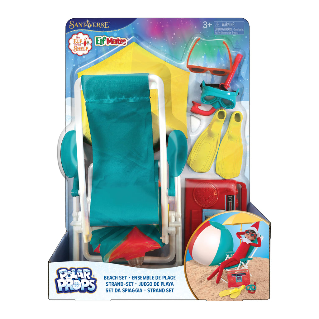 The Elf on the Shelf Beach Vacation Set – 8-Piece Beach Accessories for Scout Elf (Ages 3+)