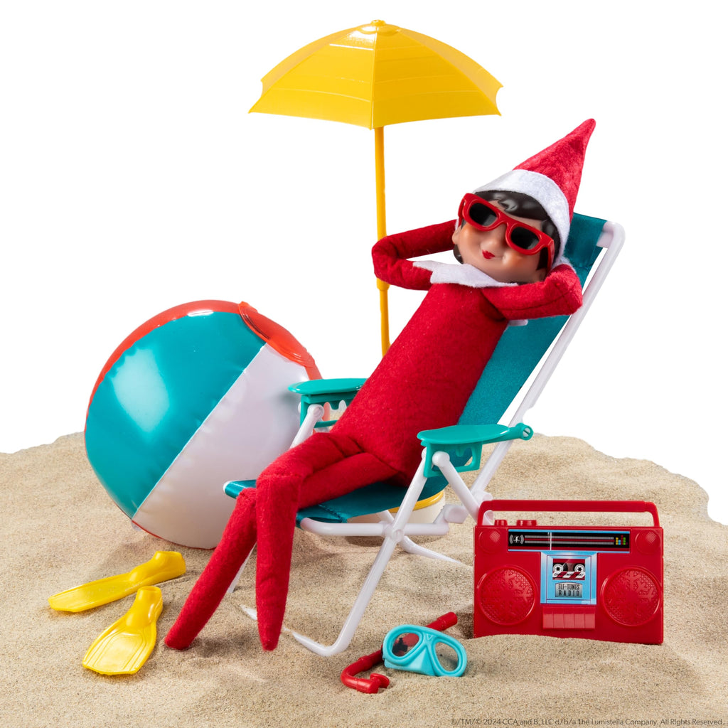 The Elf on the Shelf Beach Vacation Set – 8-Piece Beach Accessories for Scout Elf (Ages 3+)