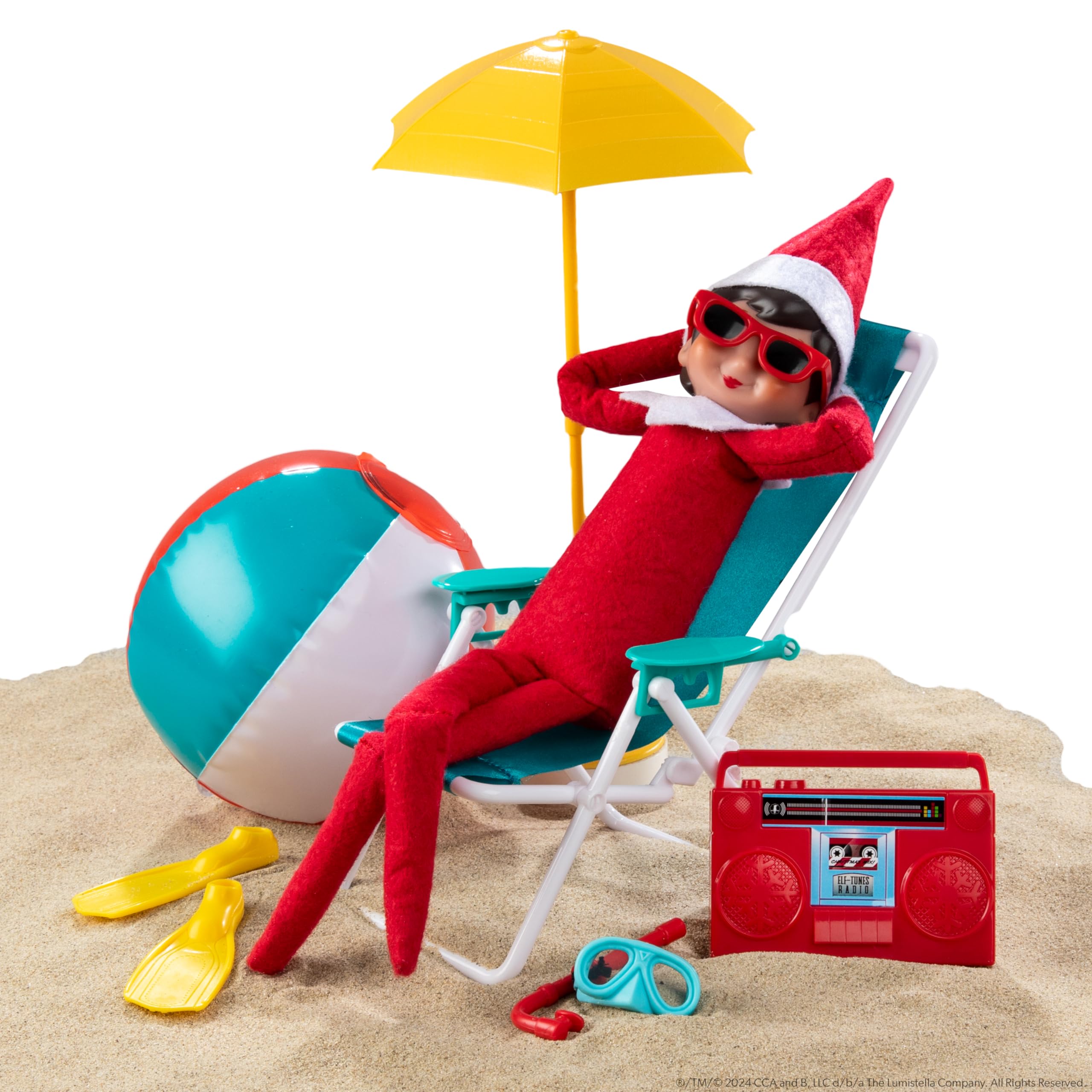 The Elf on the Shelf Beach Vacation Set – 8-Piece Beach Accessories for Scout Elf (Ages 3+)