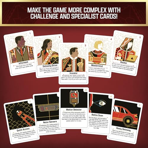 The Gang: Cooperative Poker Card Game – Heist Team Game for Family Game Night