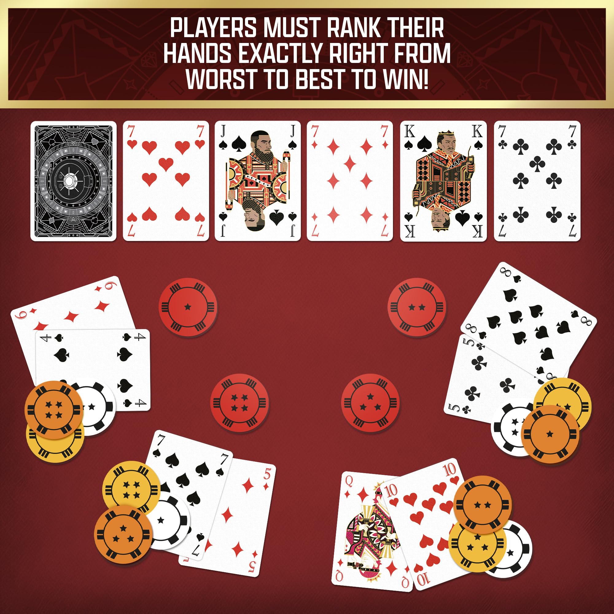 The Gang: Cooperative Poker Card Game – Heist Team Game for Family Game Night