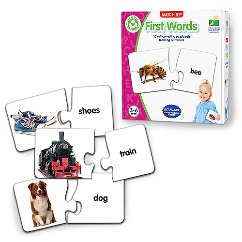The Learning Journey Match It! - First Words: 30 Self-Correcting Picture Puzzles for Toddlers Ages 3+