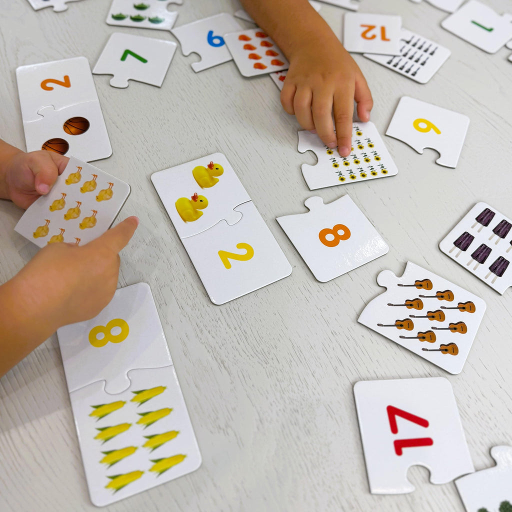 The Learning Journey Match It! Counting Puzzle - 30 Self-Correcting Number Pairs for Preschool Math Skills