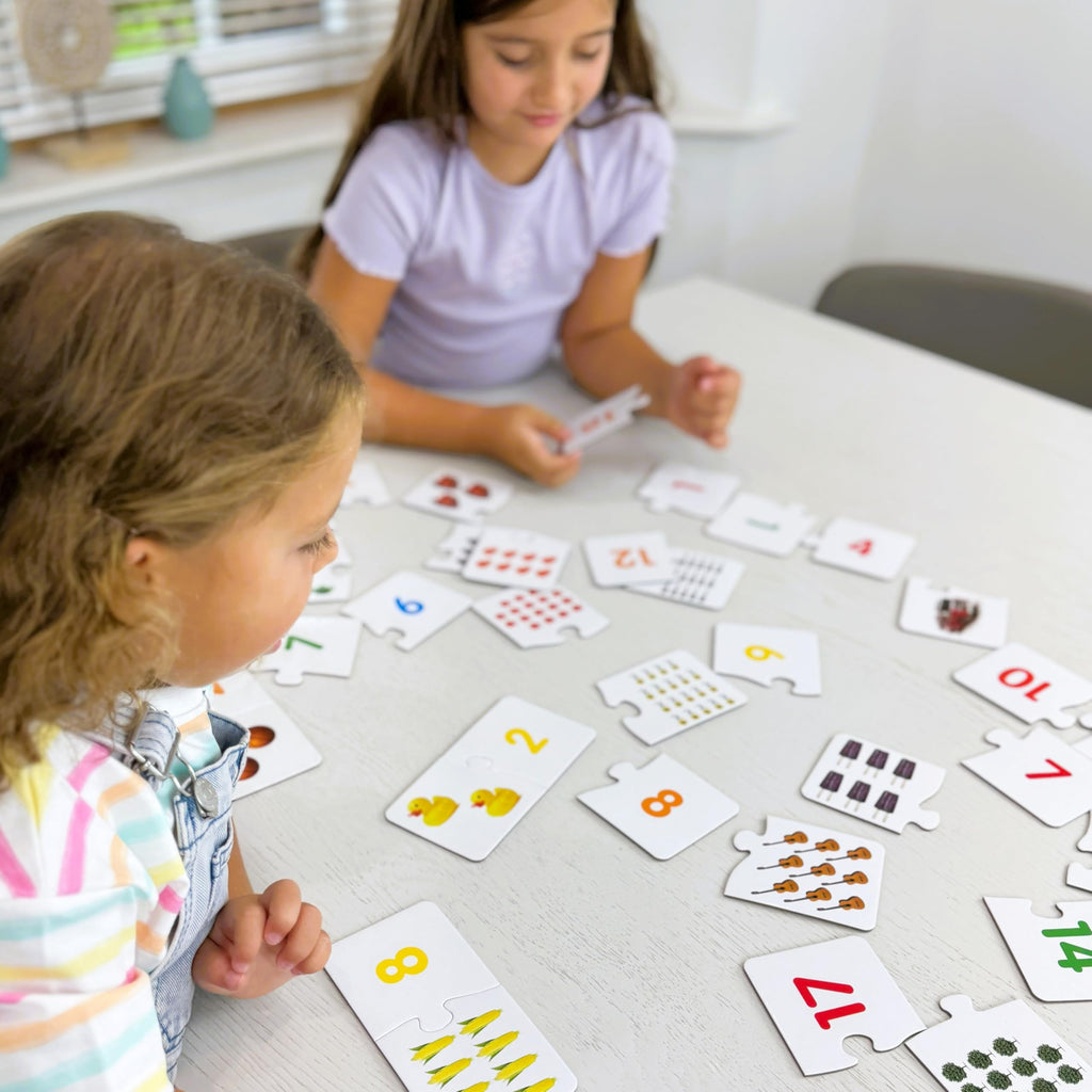 The Learning Journey Match It! Counting Puzzle - 30 Self-Correcting Number Pairs for Preschool Math Skills