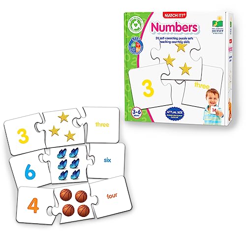 The Learning Journey Match It! Numbers - 20 Self-Correcting Number Puzzles for Ages 3+