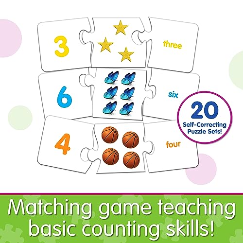The Learning Journey Match It! Numbers - 20 Self-Correcting Number Puzzles for Ages 3+
