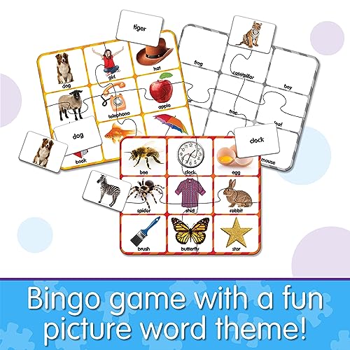 The Learning Journey Match It! Picture Word Bingo - Reading Game for Kids Ages 3-6, 36 Cards