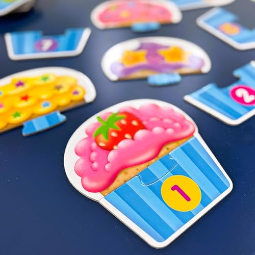 The Learning Journey: My First Match It - Counting Cupcakes, 15-Piece Self-Correcting Puzzle for Toddlers Ages 2-5