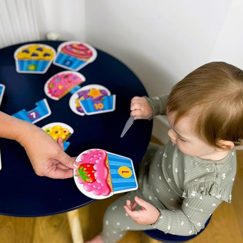 The Learning Journey: My First Match It - Counting Cupcakes, 15-Piece Self-Correcting Puzzle for Toddlers Ages 2-5
