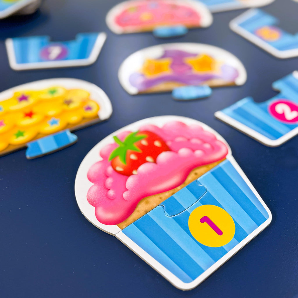 The Learning Journey: My First Match It - Counting Cupcakes, 15-Piece Self-Correcting Puzzle for Toddlers Ages 2-5
