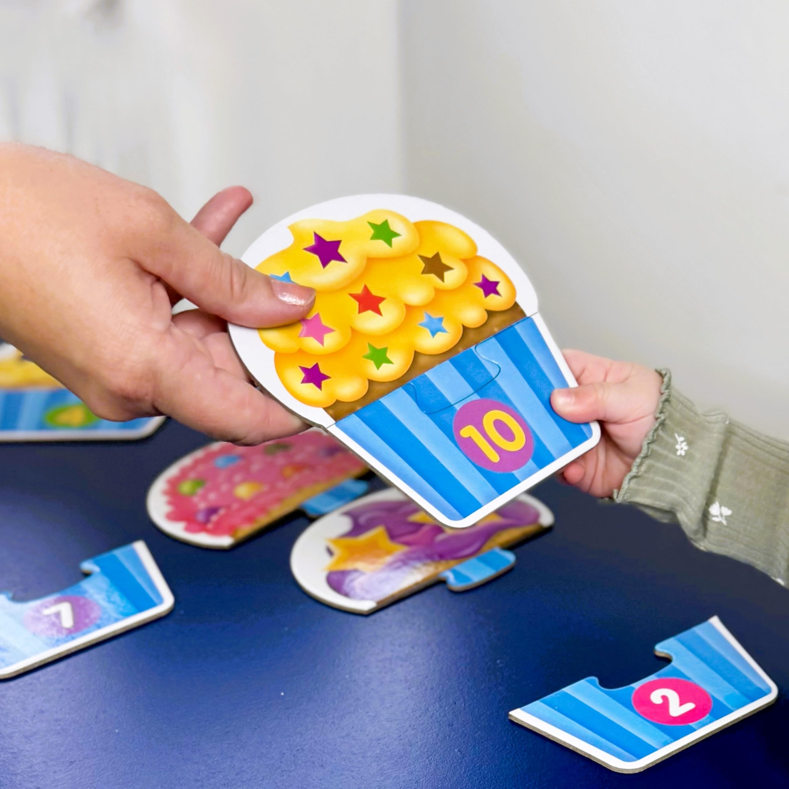 The Learning Journey: My First Match It - Counting Cupcakes, 15-Piece Self-Correcting Puzzle for Toddlers Ages 2-5