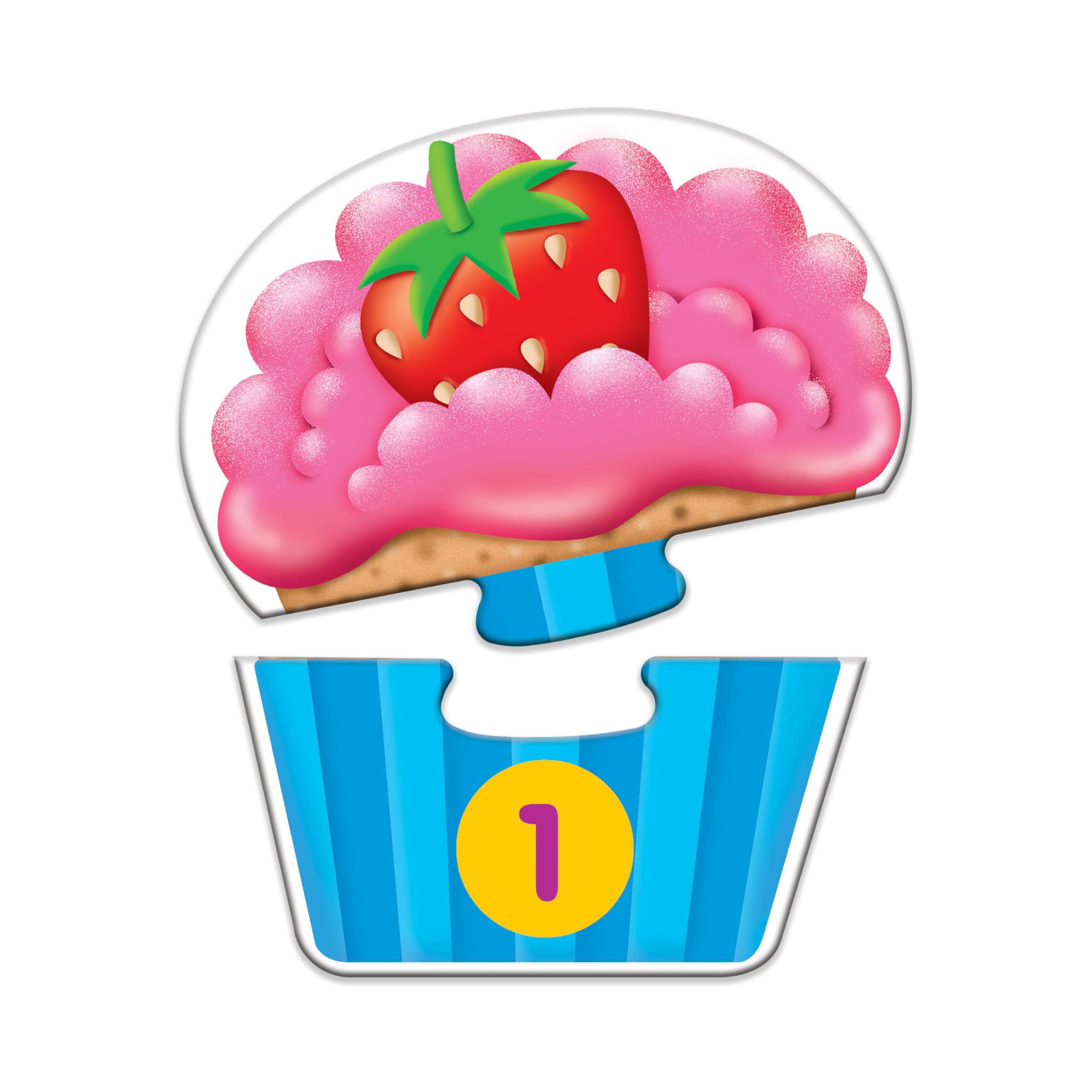 The Learning Journey: My First Match It - Counting Cupcakes, 15-Piece Self-Correcting Puzzle for Toddlers Ages 2-5
