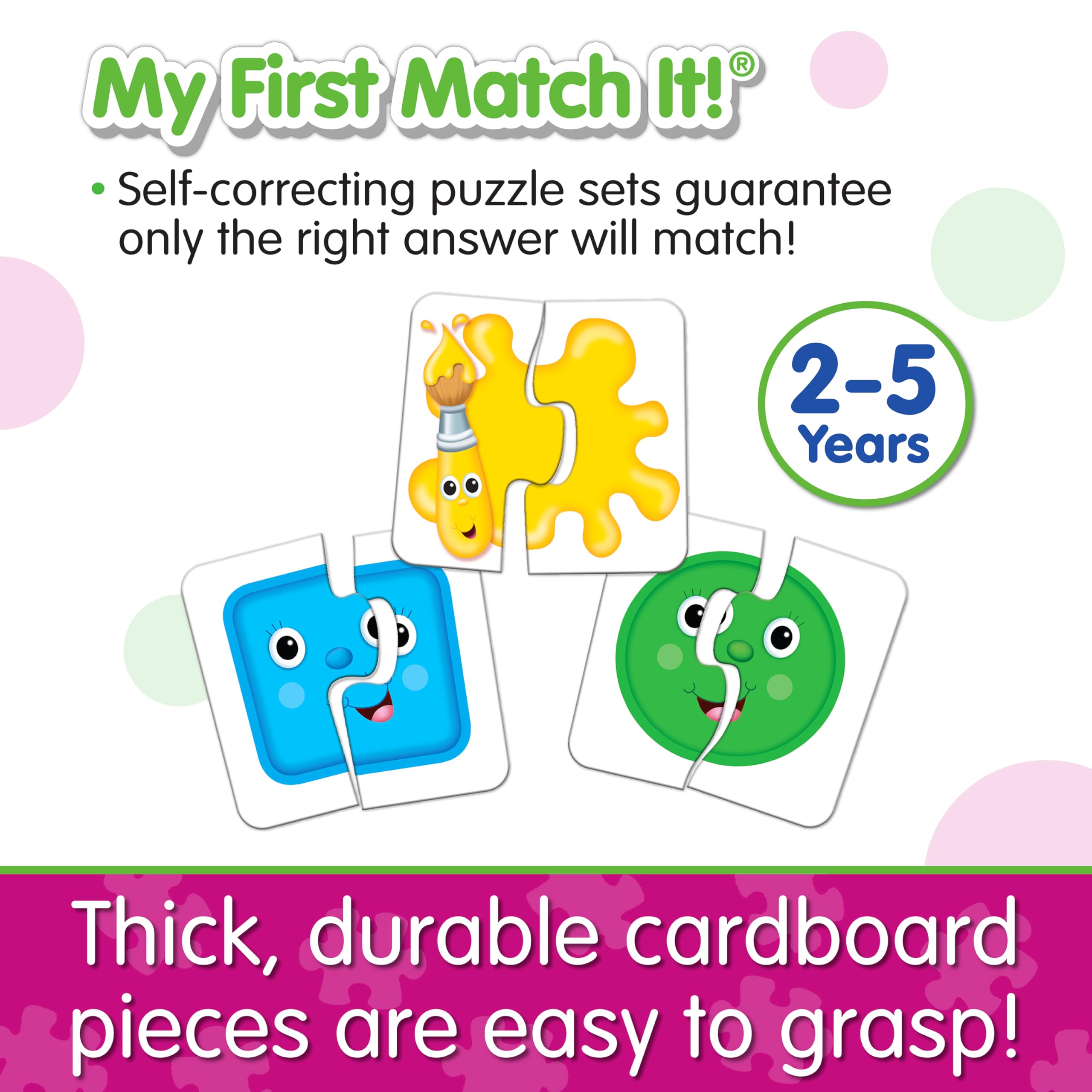 The Learning Journey My First Match It Colors and Shapes 15 Self-Correcting Puzzles for Toddlers