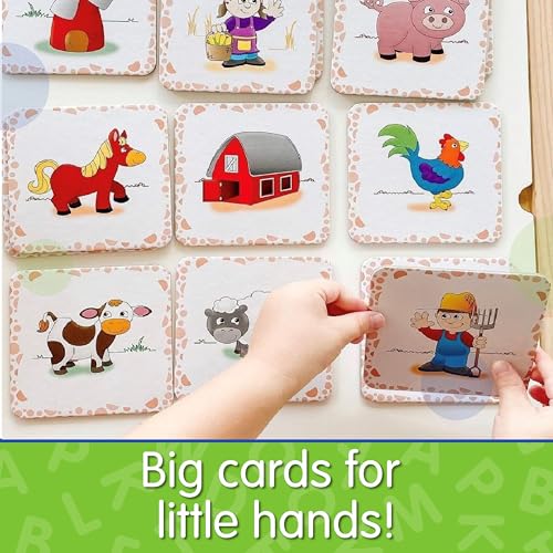 The Learning Journey My First Memory Game Farm Memory – 20-Card Matching Game for Toddlers Ages 2+, Award Winner