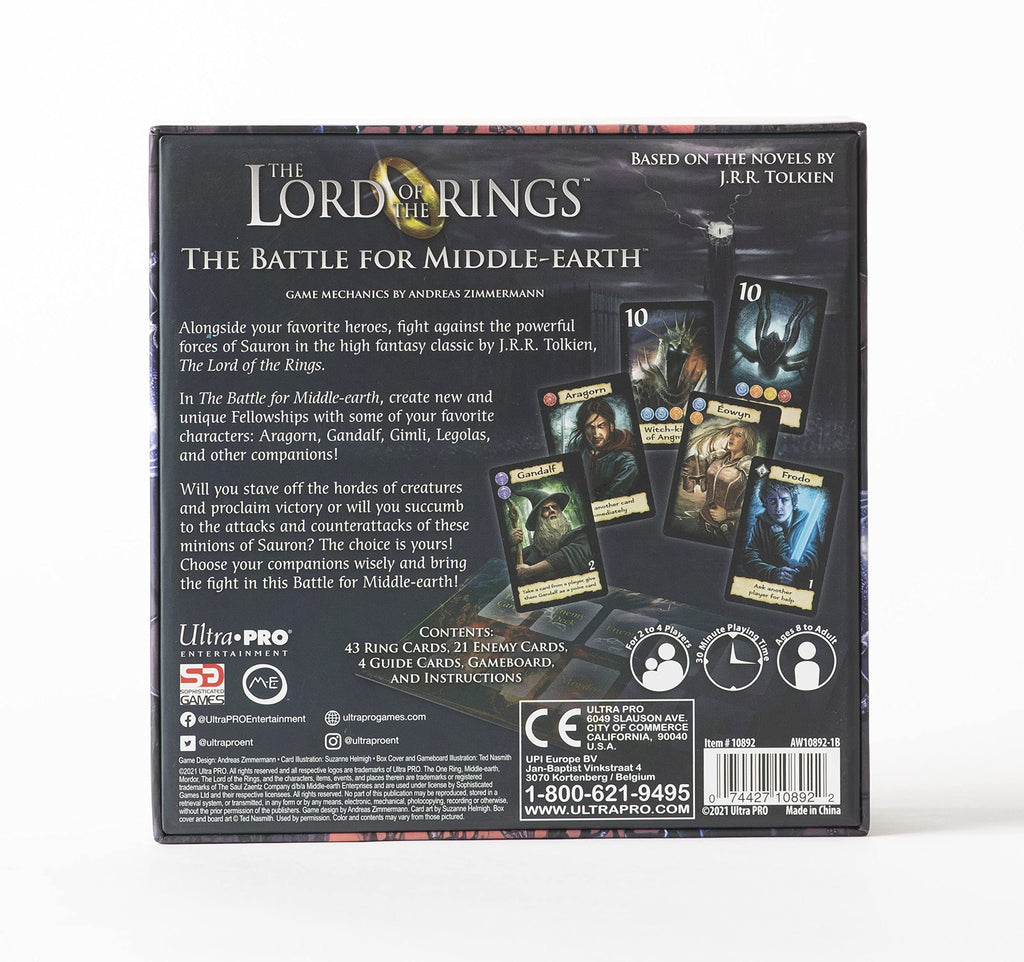 The Lord of the Rings: The Battle for Middle-earth Card Game – Build Fellowships, Defeat Mordor, 2-4 Players, 15 Min Playtime, Ages 8+
