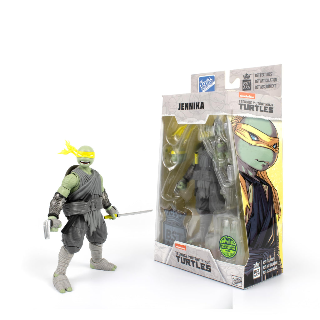 The Loyal Subjects BST AXN IDW Jennika Mutant Turtle Action Figure - 5-Inch Scale with 31 Joints