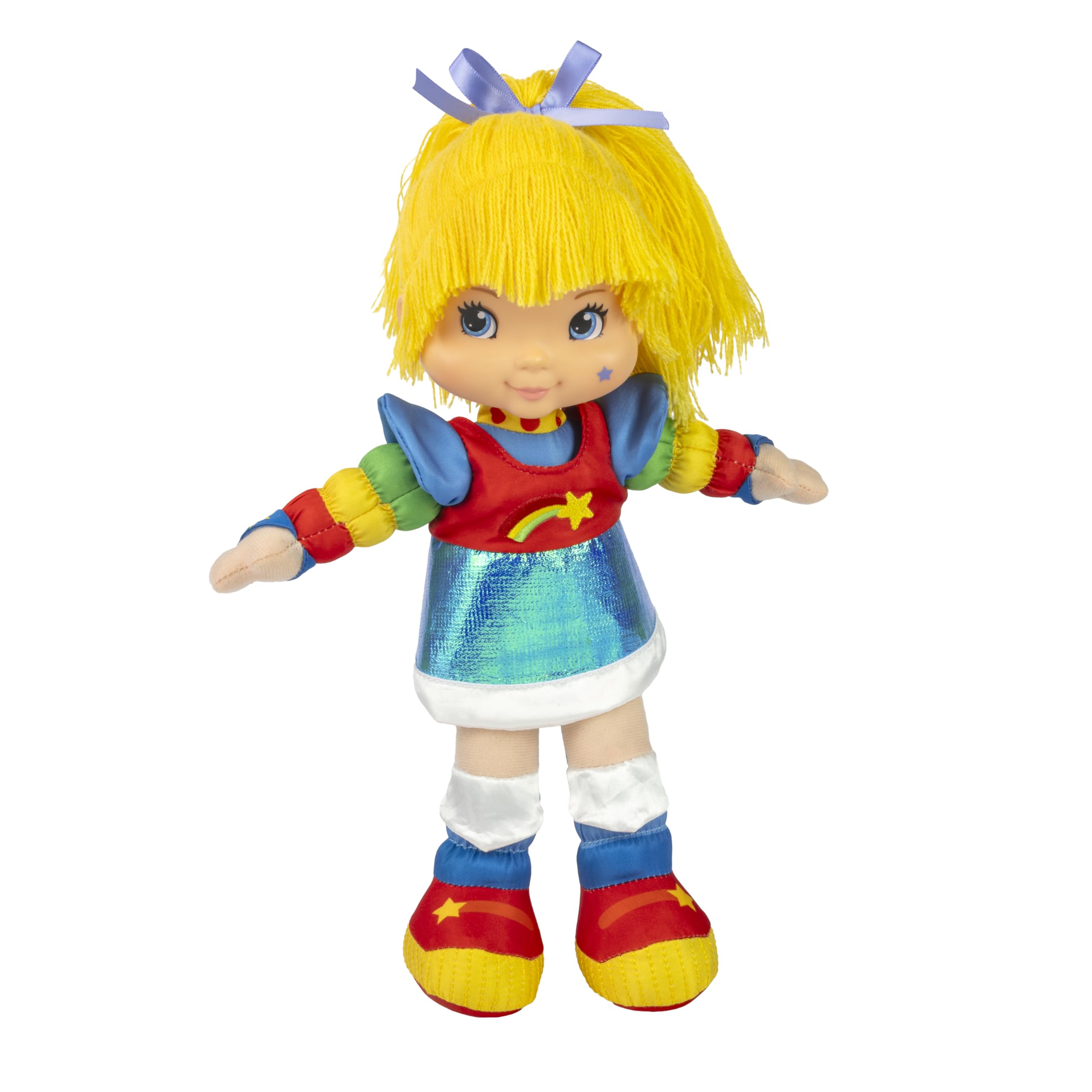 The Loyal Subjects Rainbow Brite 12-Inch Doll – Soft Plush Body, Roto Head, Yarn Hair, Includes 7 Stickers (Ages 3+)