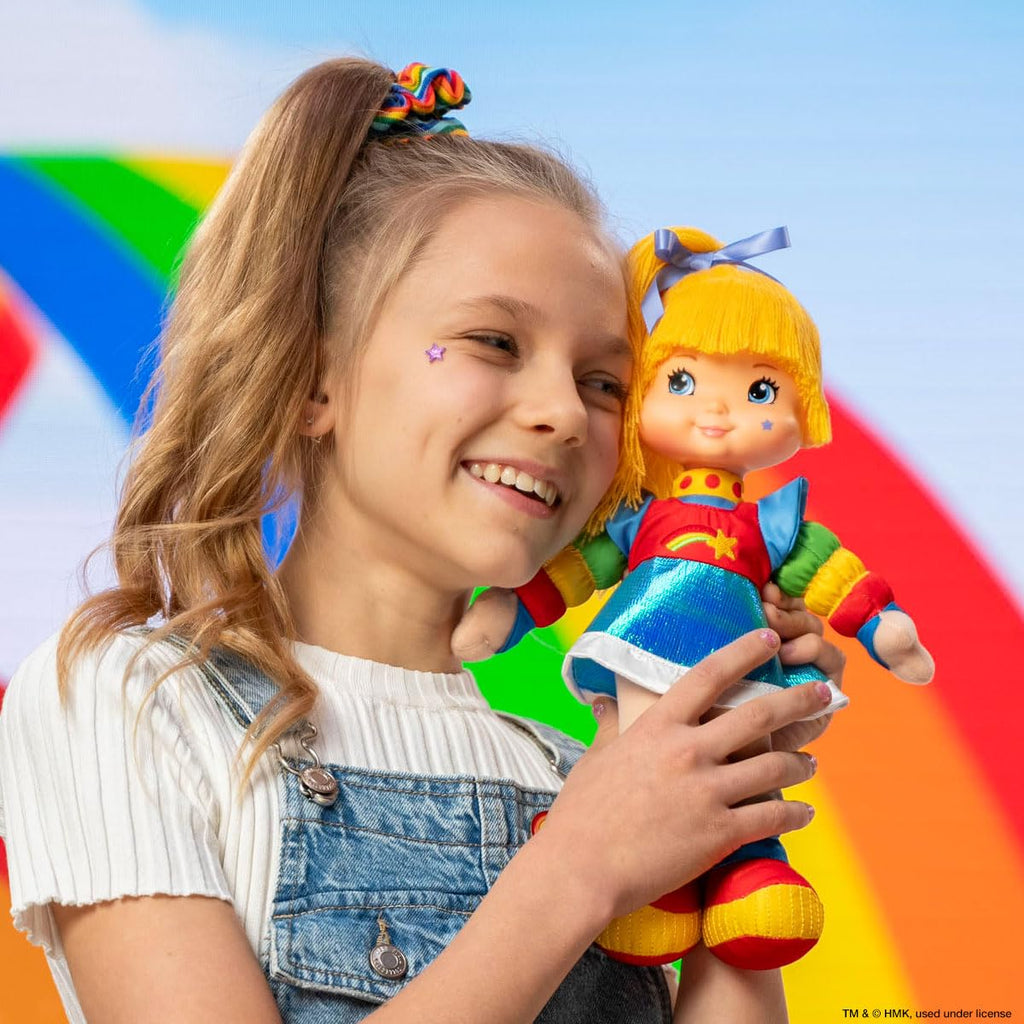 The Loyal Subjects Rainbow Brite 12-Inch Doll – Soft Plush Body, Roto Head, Yarn Hair, Includes 7 Stickers (Ages 3+)