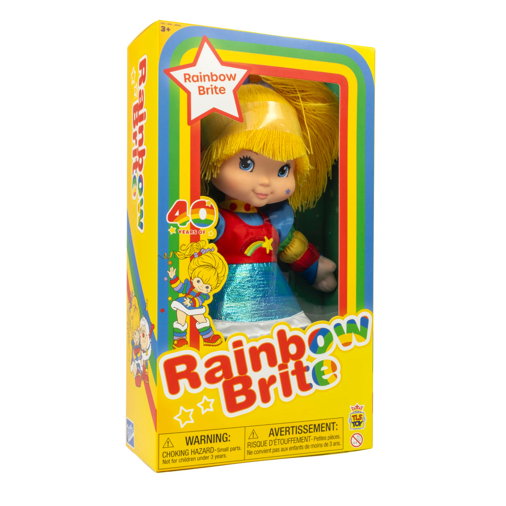 The Loyal Subjects Rainbow Brite 12-Inch Doll – Soft Plush Body, Roto Head, Yarn Hair, Includes 7 Stickers (Ages 3+)