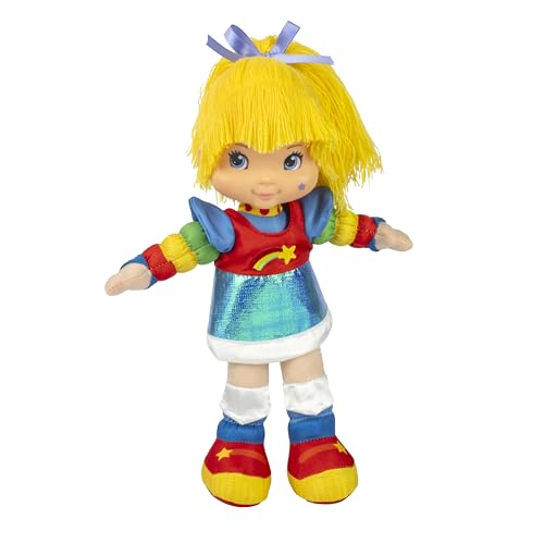 The Loyal Subjects Rainbow Brite 12-Inch Doll – Soft Plush Body, Roto Head, Yarn Hair, Includes 7 Stickers (Ages 3+)