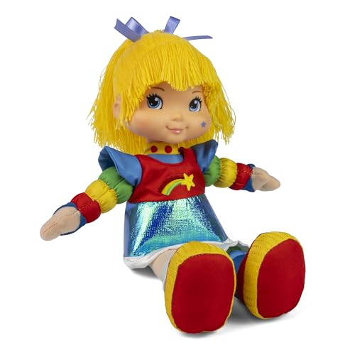 The Loyal Subjects Rainbow Brite 12-Inch Doll – Soft Plush Body, Roto Head, Yarn Hair, Includes 7 Stickers (Ages 3+)