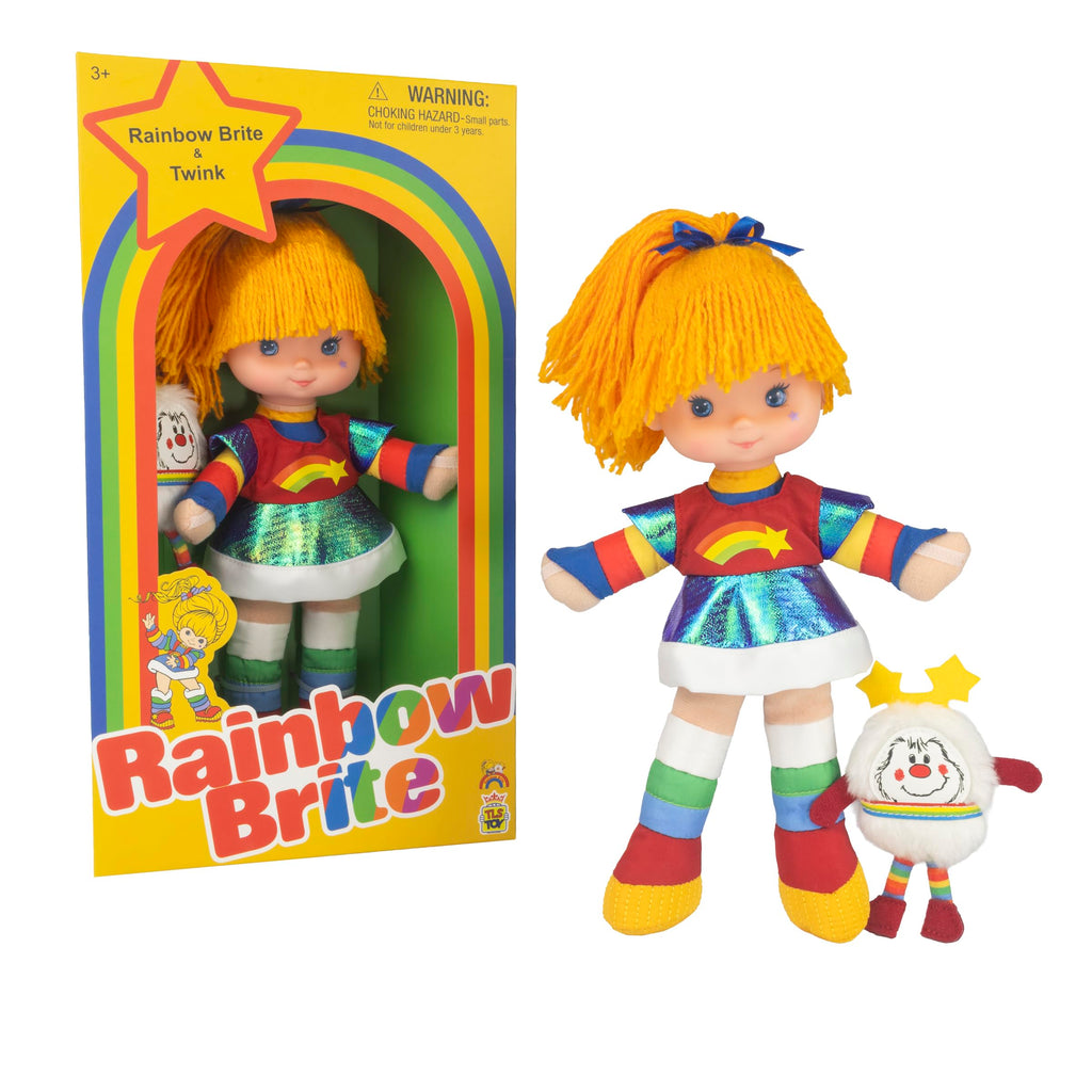 The Loyal Subjects Rainbow Brite Classic 9-inch Doll – 1984 Replica with Detachable Twink Plush