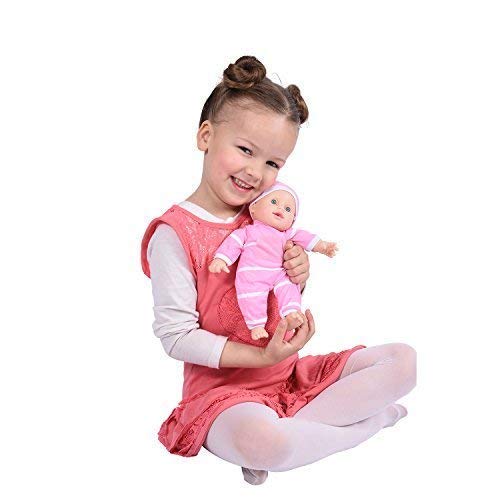 The New York Doll Collection 11 Inch Soft Body Baby Doll with Pacifier – Caucasian, Gift Box