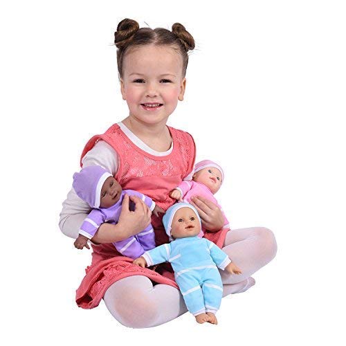 The New York Doll Collection 11 Inch Soft Body Baby Doll with Pacifier – Caucasian, Gift Box