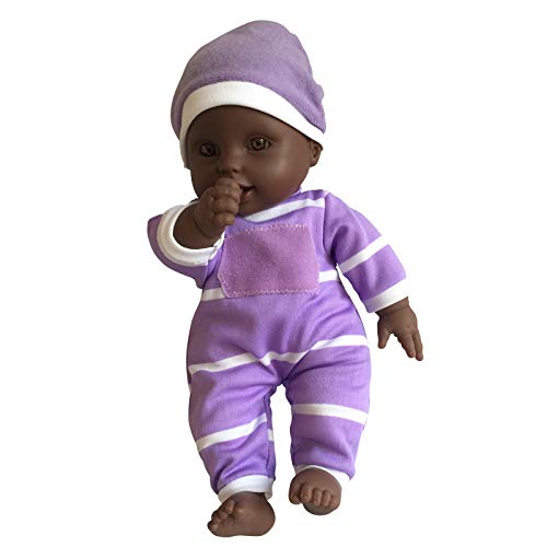 The New York Doll Collection 11" Soft Body Baby Doll with Pacifier - African American
