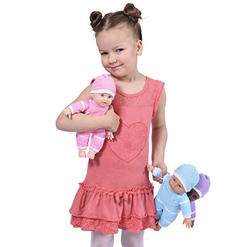 The New York Doll Collection 11" Soft Body Baby Doll with Pacifier - African American