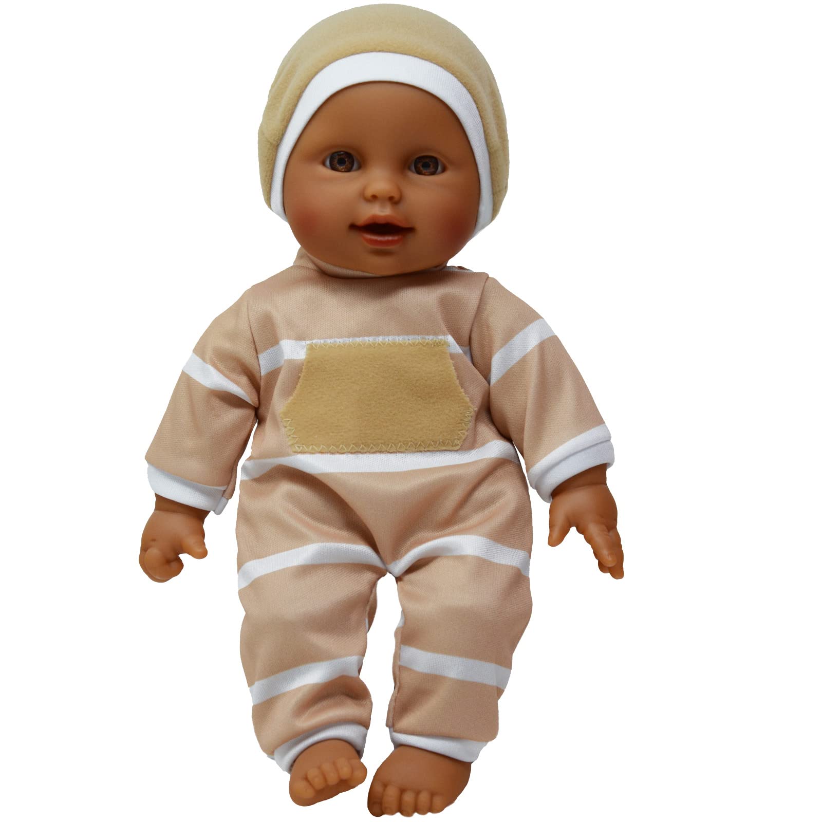 The New York Doll Collection 11" Soft Body Baby Doll with Pacifier - Beige Hispanic