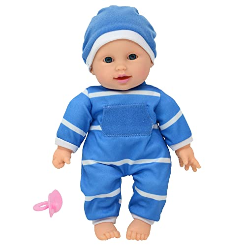 The New York Doll Collection 11" Soft Body Baby Doll with Pacifier - Gift Box Edition