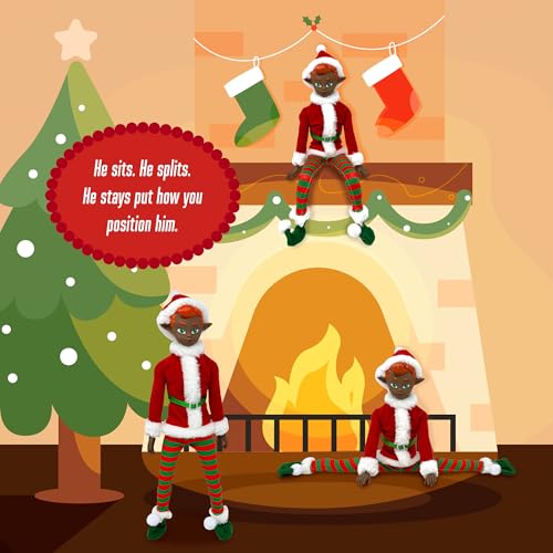 The Original Elf 12" Poseable Christmas Elf Doll – Full Costume, Bendable Arms & Legs, Gift Box