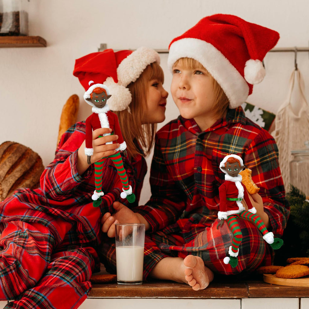 The Original Elf 12" Poseable Christmas Elf Doll – Full Costume, Bendable Arms & Legs, Gift Box