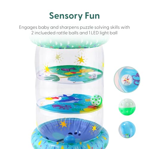 The Peanutshell Inflatable Tummy Time Roller – Soft, Water-Friendly Crawling Toy for Babies 6-12 Months