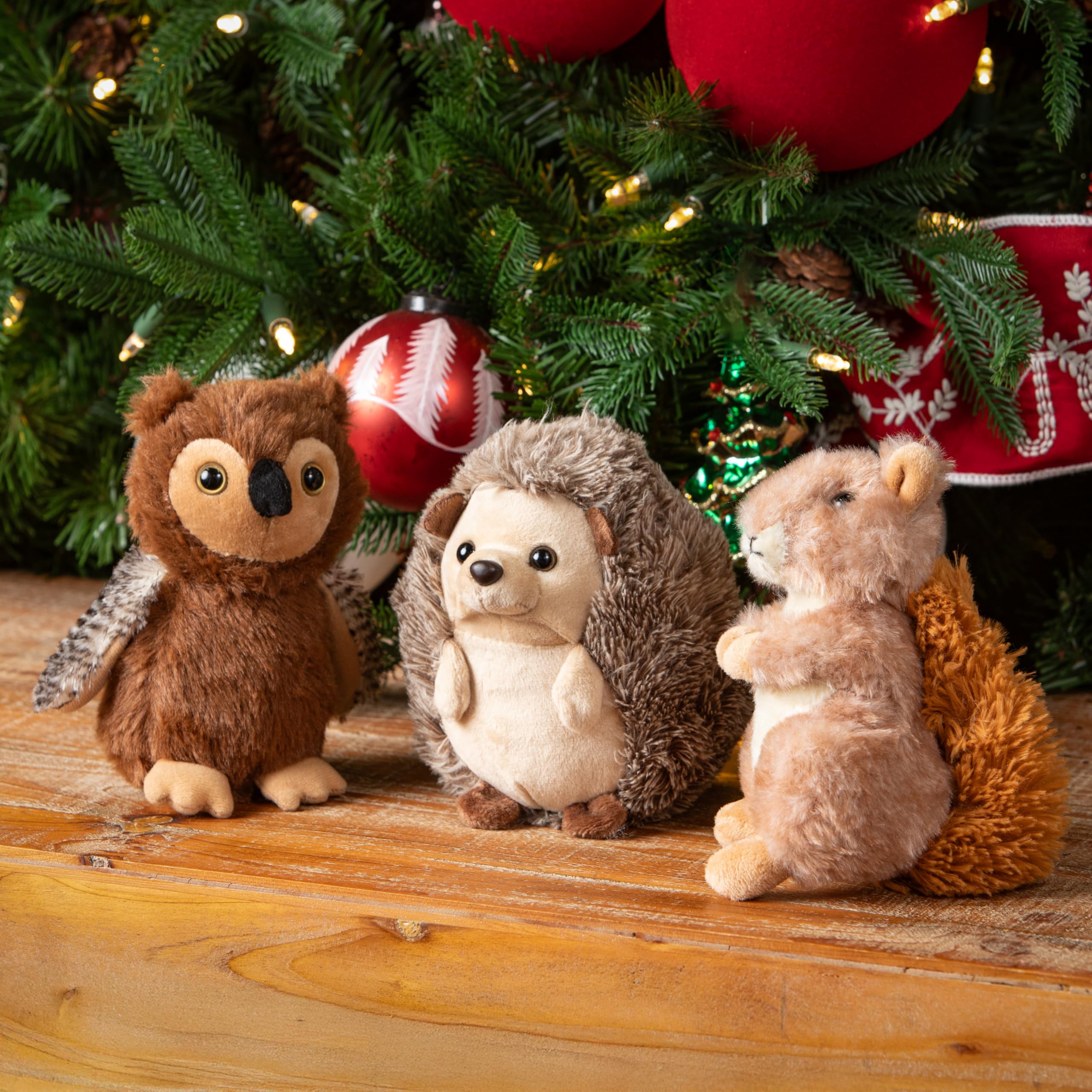 The Petting Zoo Brown Squirrel Plushie, 6 Inch Stuffed Animal, Eco-Friendly Gift for Kids