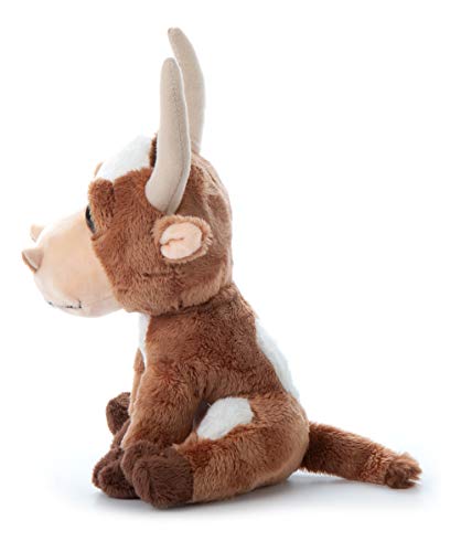 The Petting Zoo Longhorn Cow Plush: Soft 7-Inch Stuffed Animal for Kids