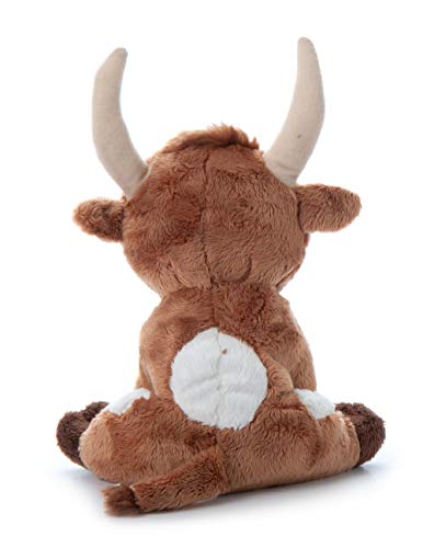 The Petting Zoo Longhorn Cow Plush: Soft 7-Inch Stuffed Animal for Kids