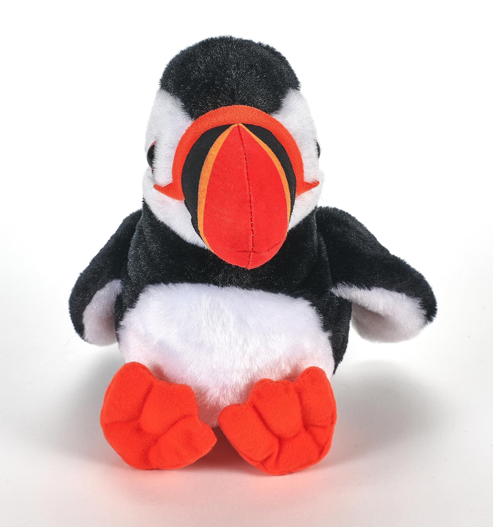 The Petting Zoo Puffin Plush Toy – 6-Inch Stuffed Animal with Outstretched Wings and Orange Feet