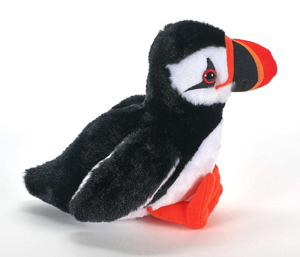The Petting Zoo Puffin Plush Toy – 6-Inch Stuffed Animal with Outstretched Wings and Orange Feet