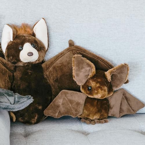 The Petting Zoo Scoopz Wildlife Animals Brown Bat Stuffed Animal, 8 Inches