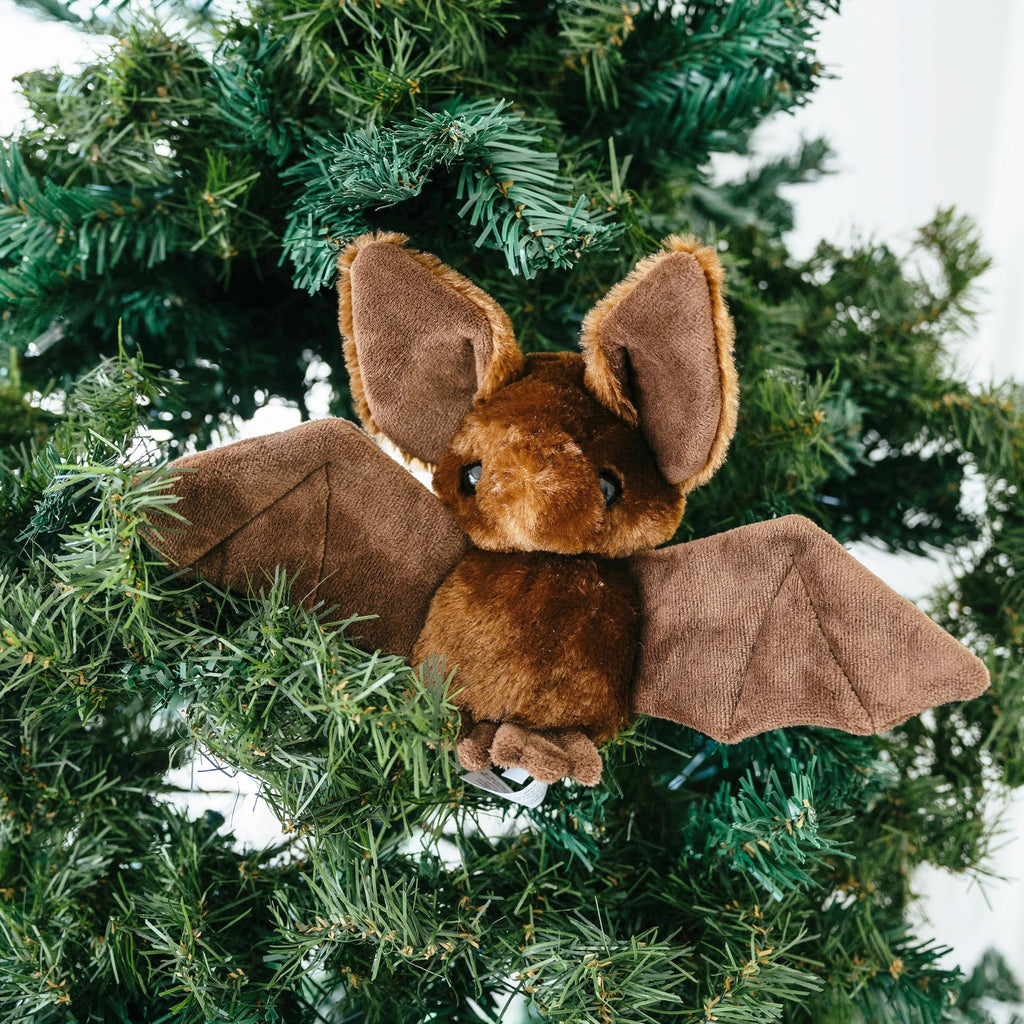 The Petting Zoo Scoopz Wildlife Animals Brown Bat Stuffed Animal, 8 Inches