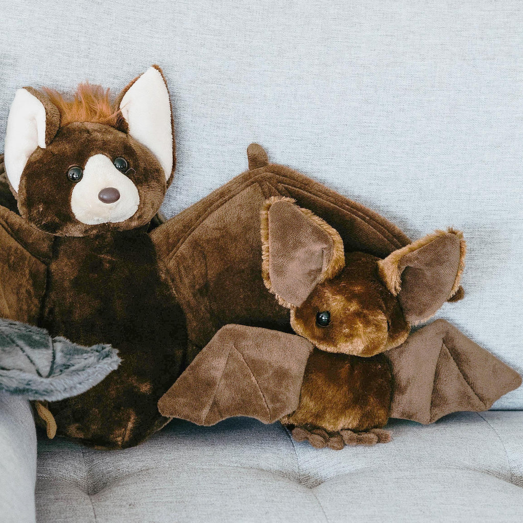 The Petting Zoo Scoopz Wildlife Animals Brown Bat Stuffed Animal, 8 Inches