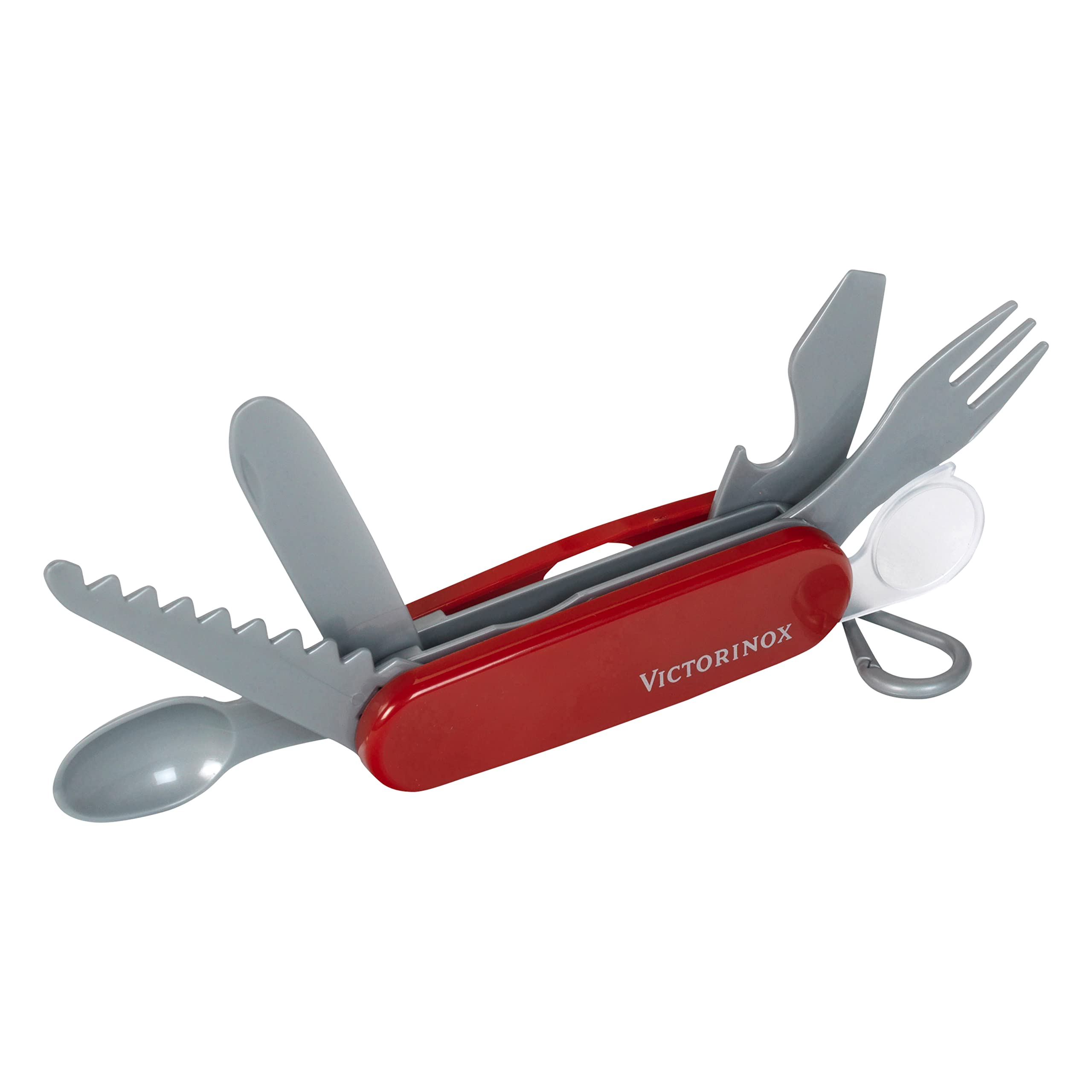 Theo Klein Victorinox Pocket Knife Toy - Red Plastic Replica for Kids with 6 Tools, Ages 3+