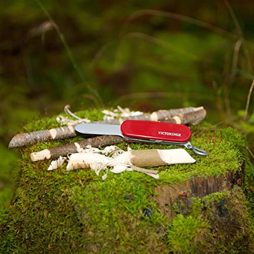 Theo Klein Victorinox Pocket Knife Toy - Red Plastic Replica for Kids with 6 Tools, Ages 3+