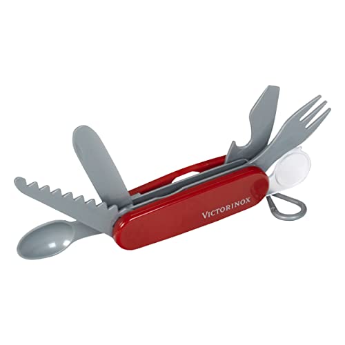 Theo Klein Victorinox Pocket Knife Toy - Red Plastic Replica for Kids with 6 Tools, Ages 3+